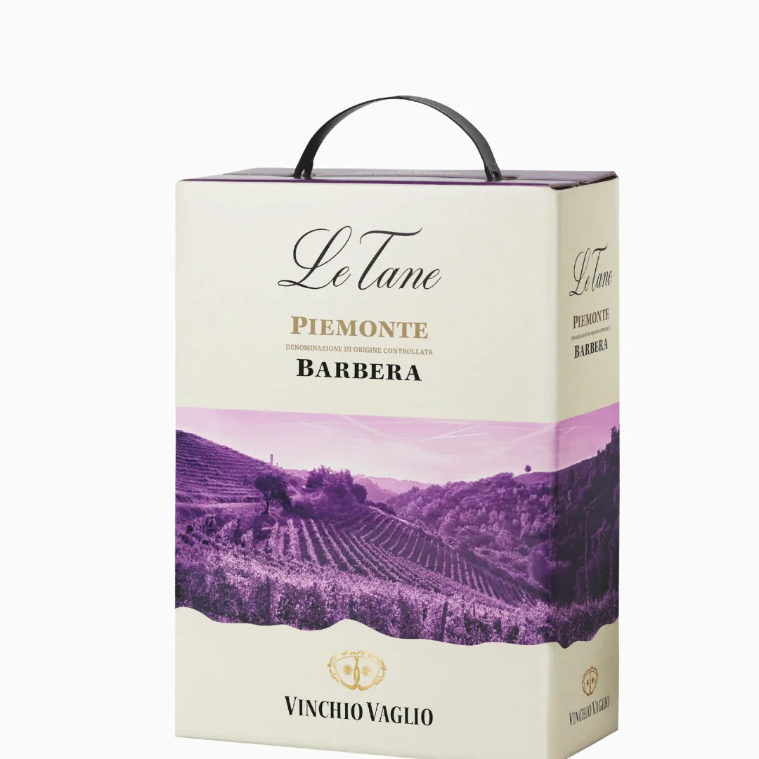 Lebox wijnen Bag in box rode wijn Vinchio Vaglio Le Tane Barbera DOC